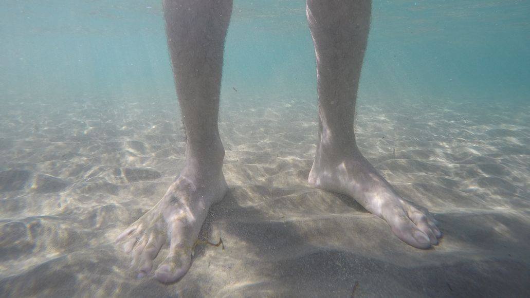 feet underwater