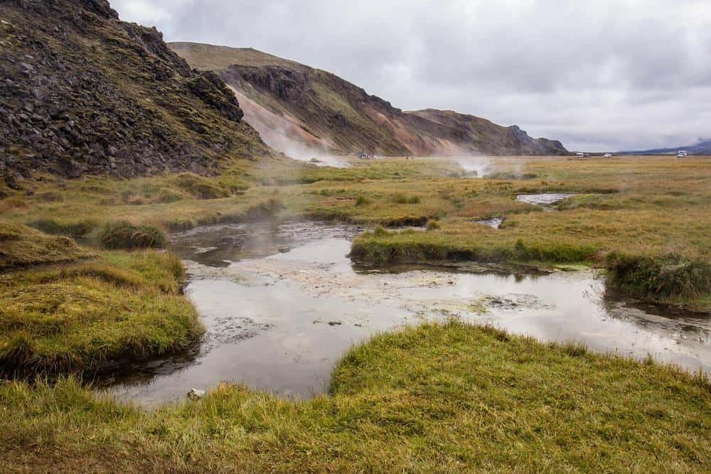 hot springs grass fields