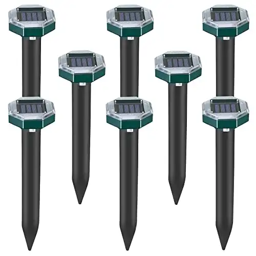 Elioelio Solar Powered Ultrasonic Repellent Stakes