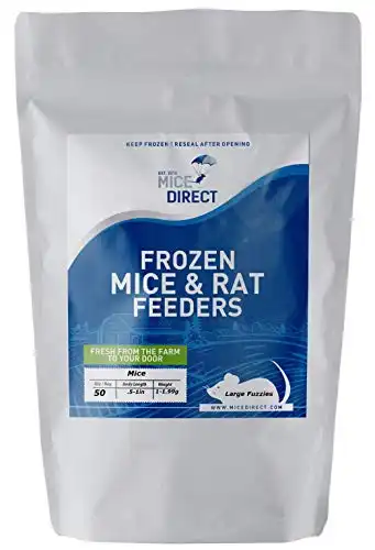 MiceDirect Frozen Fuzzie Feeder Mice (Pack of 50)
