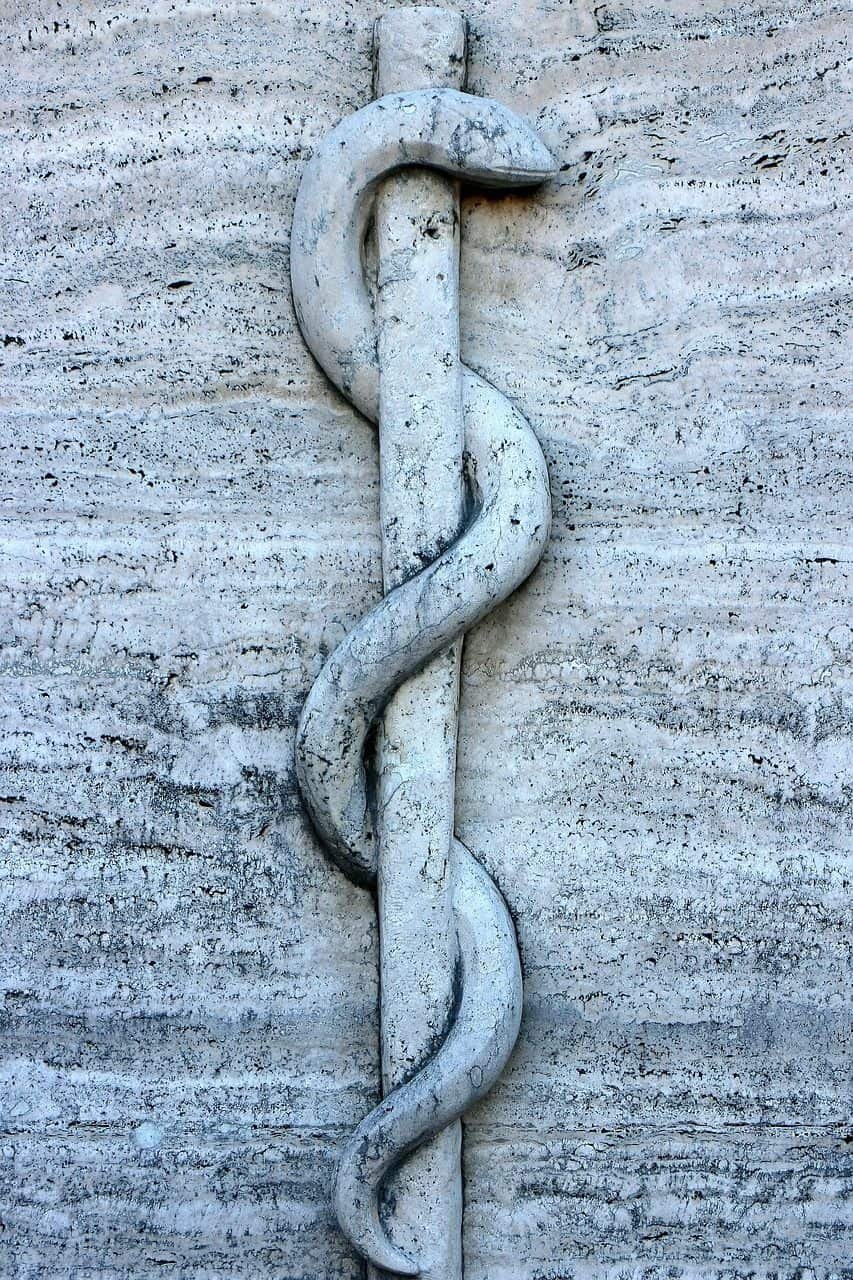 Asclepius sculpture